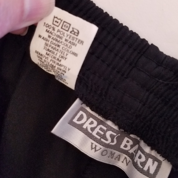 Dress Barn Woman Black  Elastic Waist Pants  Size 14WP Made in USA - Picture 14 of 14